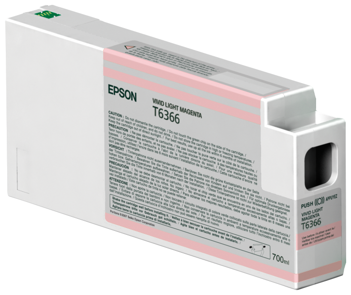 Epson T6366 cartouche d'encre Magenta Clair Vif authentique C13T636200 (TVA incluse)