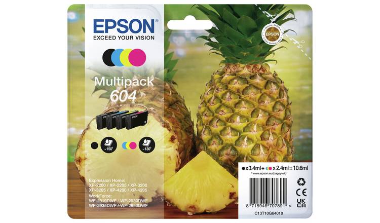 Epson 604 Multipack cartouche d'encre CMYK authentique (TVA incluse)