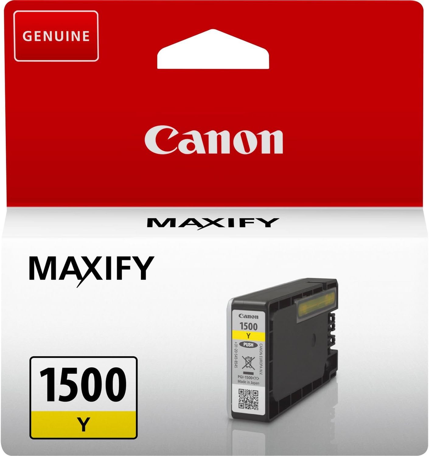 Canon PGI-1500 Cartouche d'encre Jaune authentique (TVA incluse)