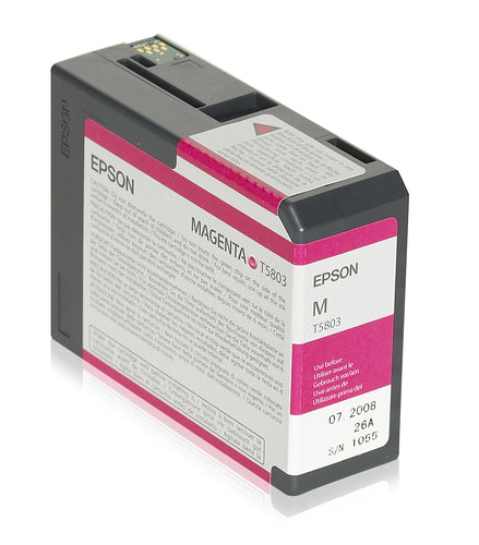 Epson T5803 cartouche d'encre Magenta authentique (TVA incluse)