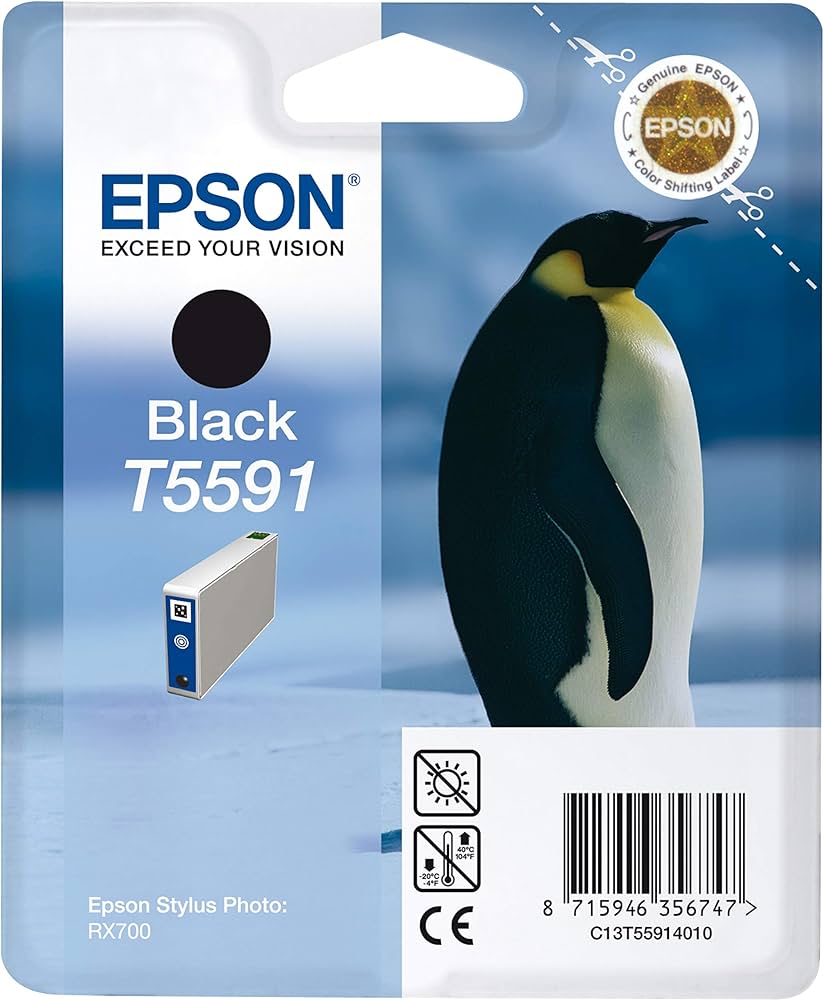Epson T5591 cartouche d'encre Noir authentique (TVA incluse)