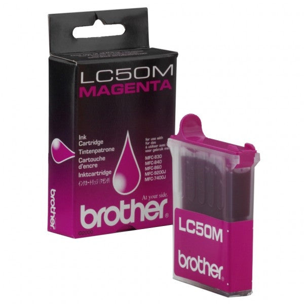 Brother LC50M cartouche d'encre Magenta authentique (TVA incluse)