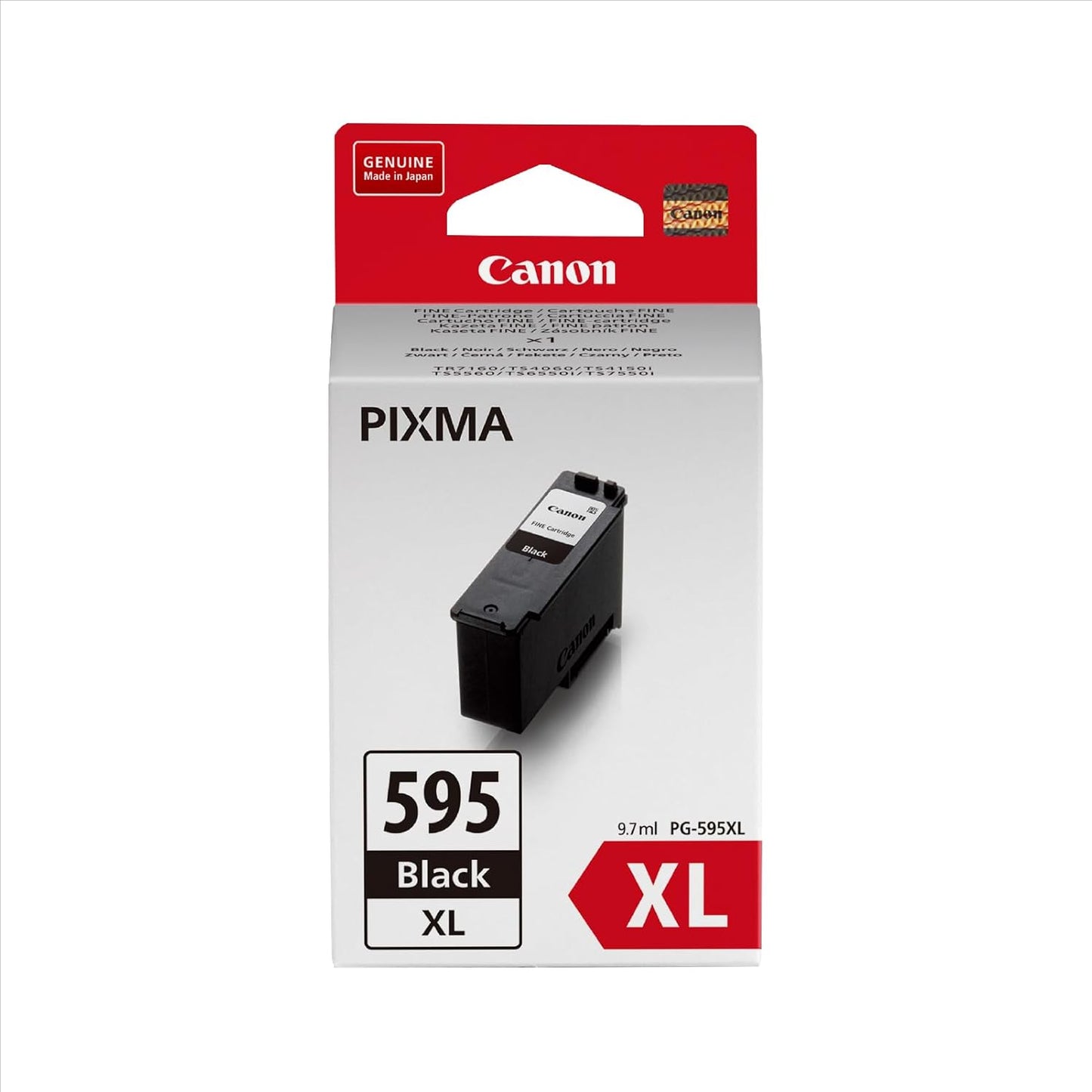 Canon PG-595XL Cartouche d'encre Noire authentique (TVA incluse)