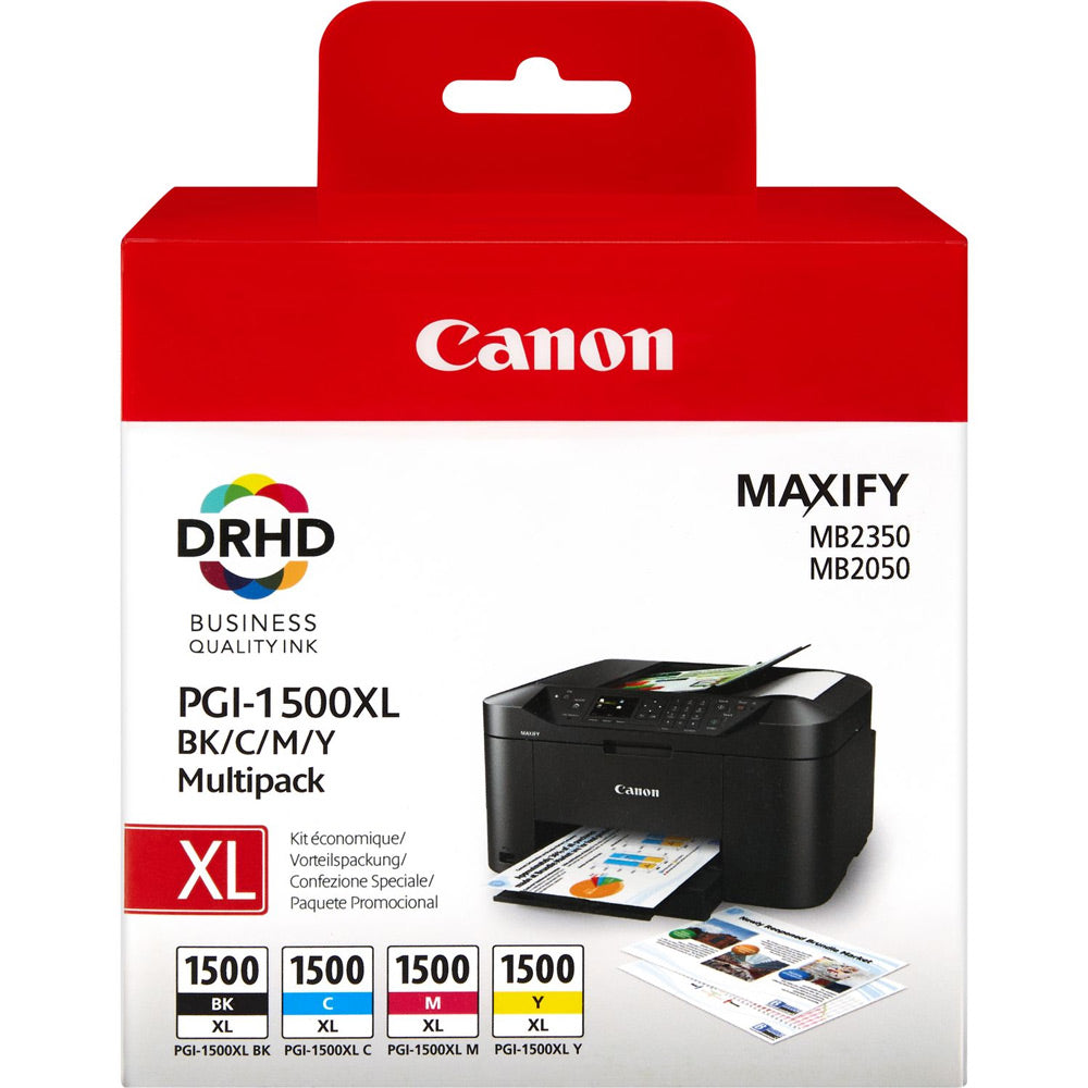 Canon PGI-1500XL Multipack cartouche d'encre BCMY authentique (TVA incluse)