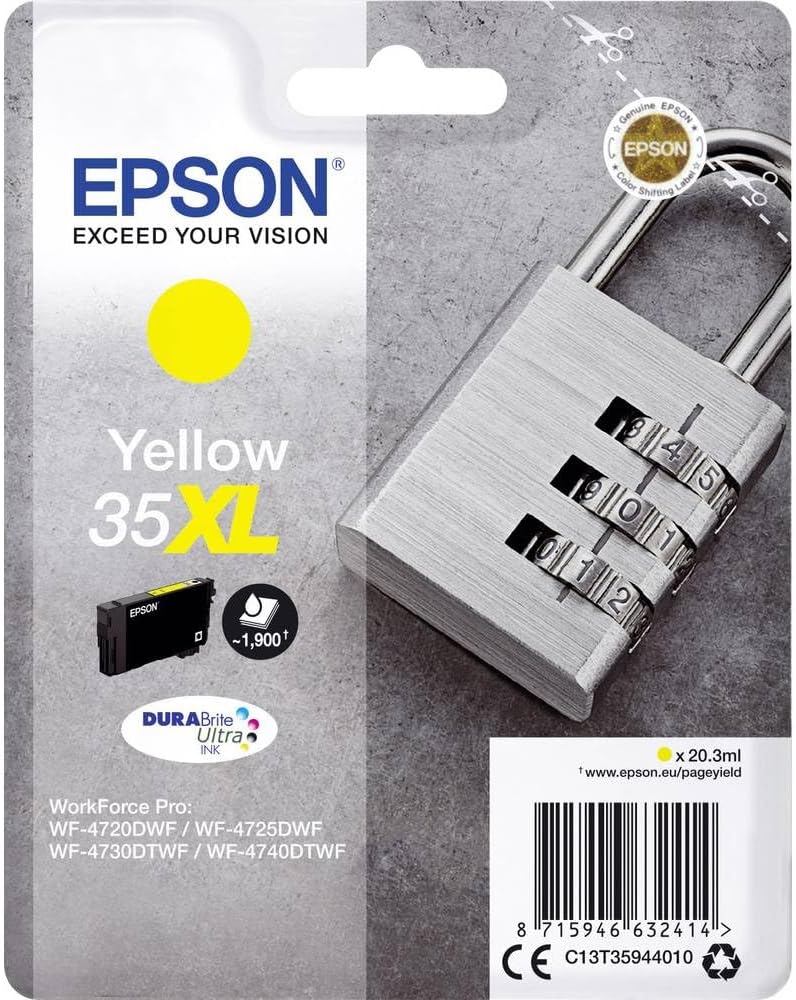 Epson 35XL Jaune Cartouche d'encre C13T35944010 (TVA incluse)
