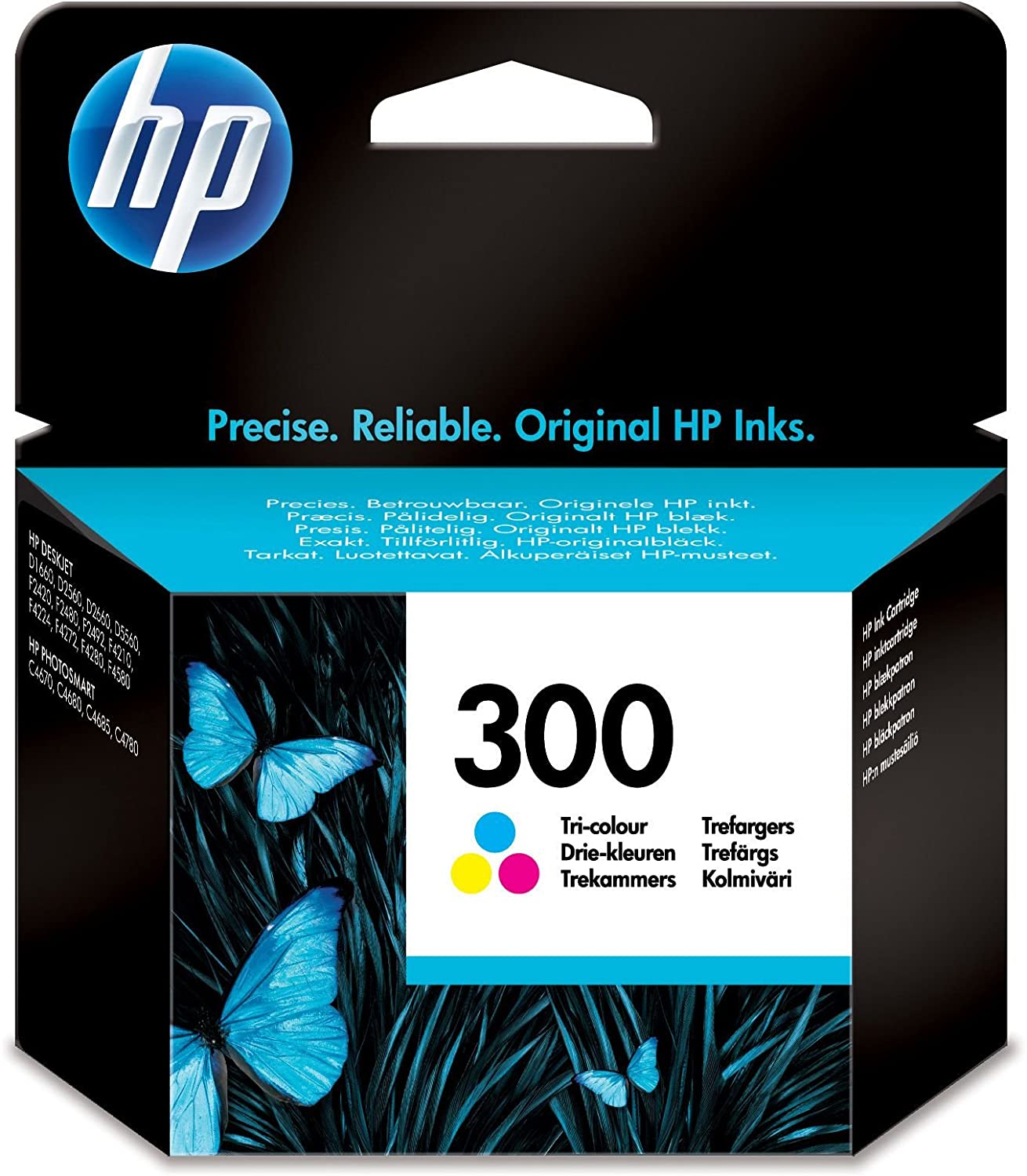 HP 300 cartouche d'encre Tricolore authentique CC643EE (TVA incluse)