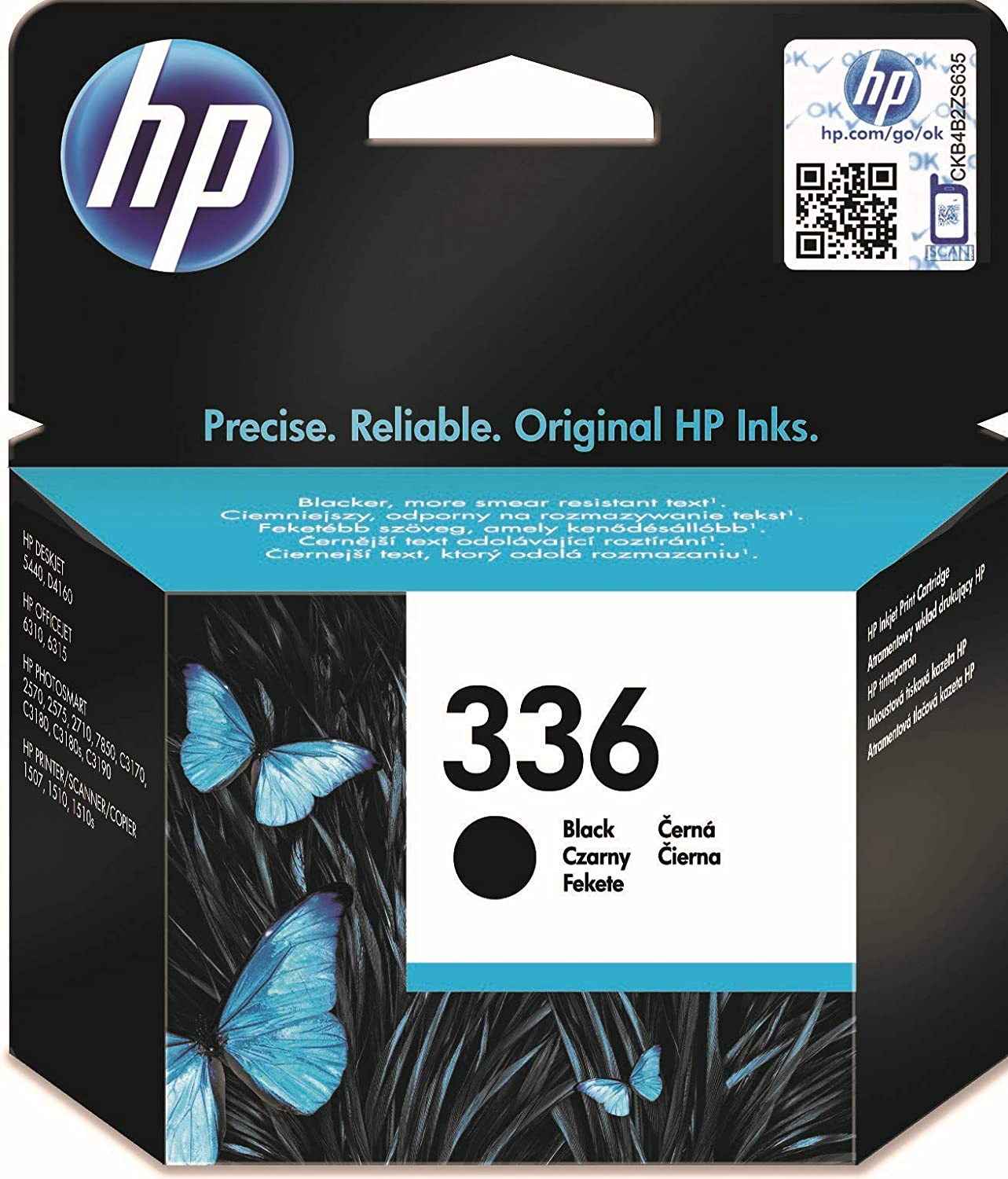 HP 336 cartouche d'encre Noir authentique C9362EE (TVA incluse)