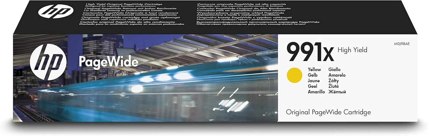 HP 991X cartouche d'encre Jaune authentique M0J98AE (TVA incluse)