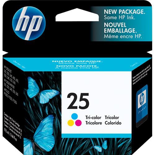 HP 25 cartouche d'encre Tricolore authentique 51625AE (TVA incluse)