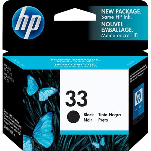 HP 33 cartouche d'encre Noire authentique 51633M (TVA incluse)