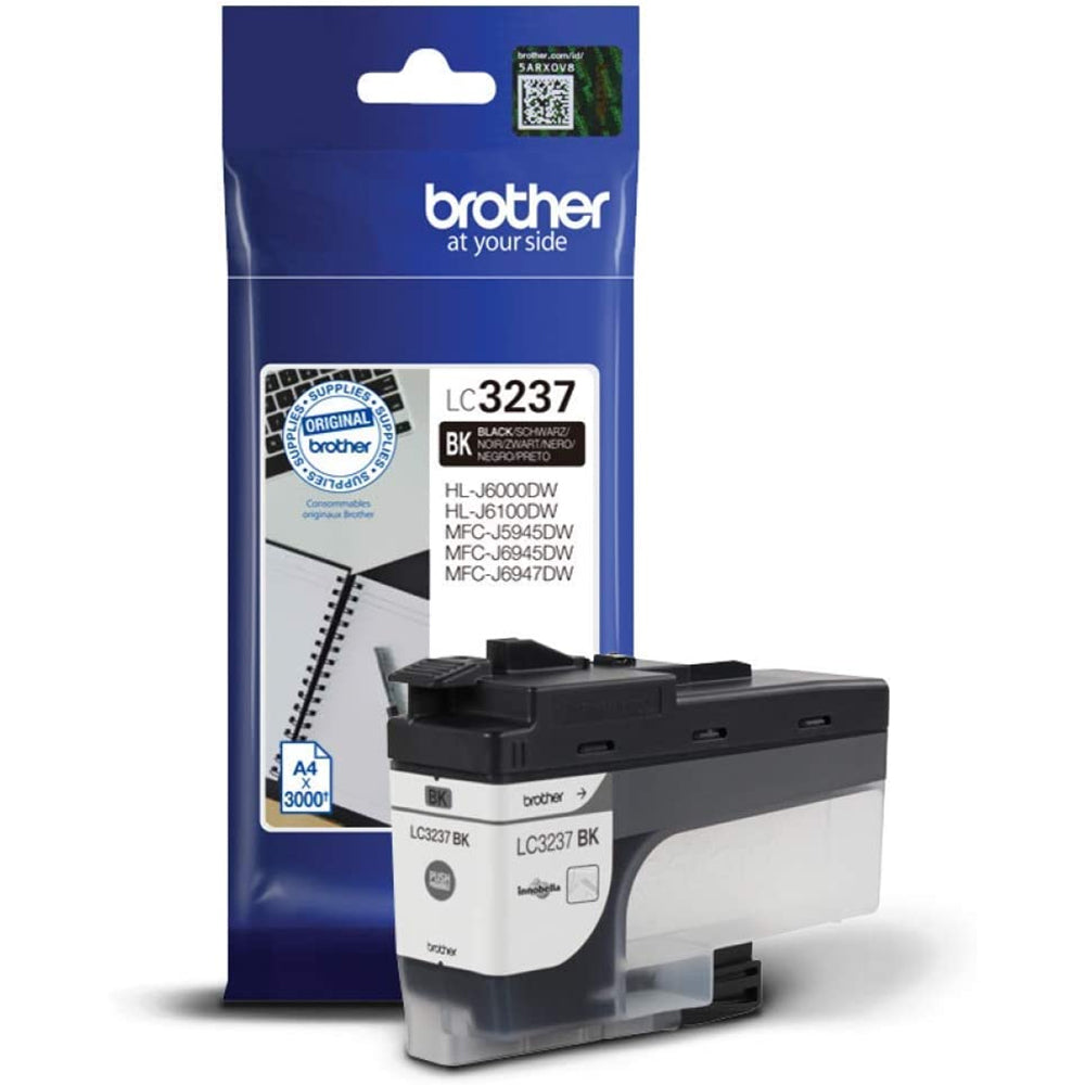 Brother LC3237 cartouche d'encre Noire authentique (TVA incluse)