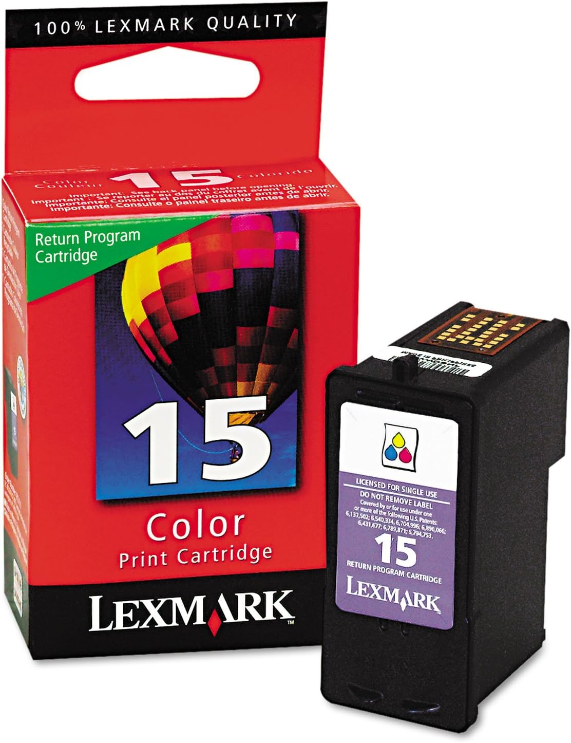 Lexmark 15 Couleur 18C2110 cartouche d'encre Authentique (TVA incluse)