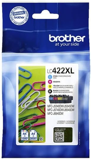 Brother LC422XL Multipack CMYK cartouche d'encre authentique (TVA incluse)