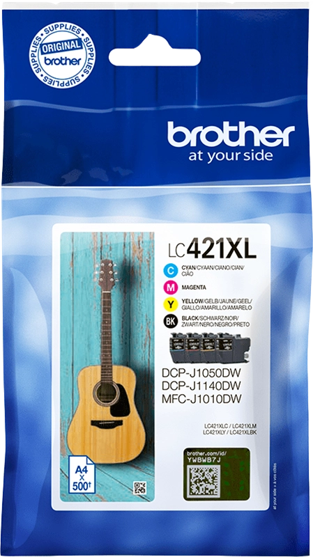 Brother LC421XL Multipack cartouche d'encre CMYK authentique (TVA incluse)