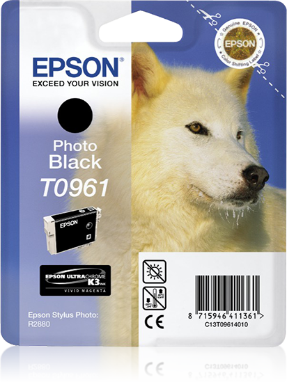 Epson T0961 cartouche d'encre Photo Noire authentique C13T09614010 (TVA incluse)