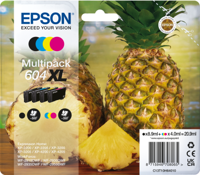 Epson 604XL Multipack cartouche d'encre CMYK authentique C13T10H64010 (TVA incluse)