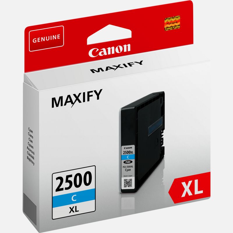 Canon PGI-2500XL Cartouche d'encre Cyan authentique (TVA incluse)