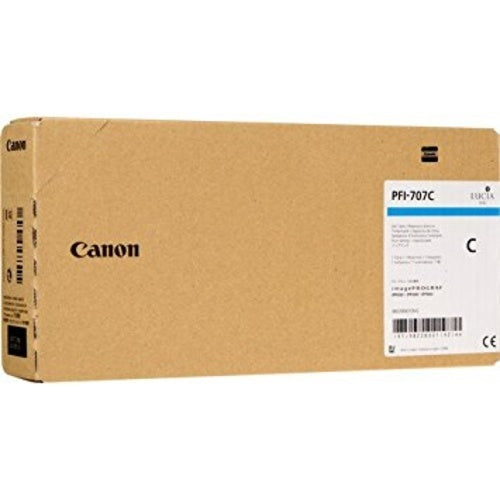 CANON PFI-707C (9822B001) Cartouche d'encre Cyan authentique (TVA incluse)