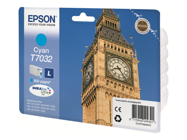 Epson T7032 cartouche d'encre Cyan authentique C13T70324010 (TVA incluse)