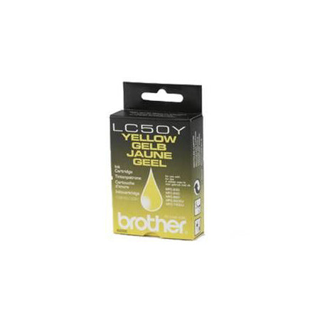 Brother LC50Y cartouche d'encre Jaune authentique (TVA incluse)
