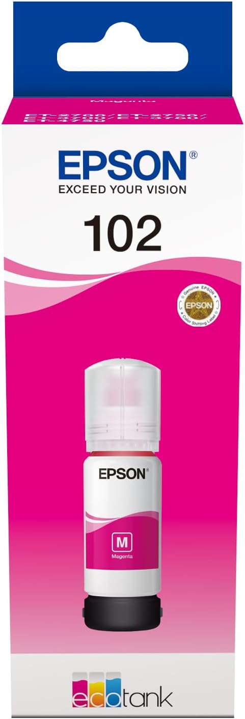 Epson 102 Bouteille d'encre magenta authentique C13T03R340 (TVA incluse)