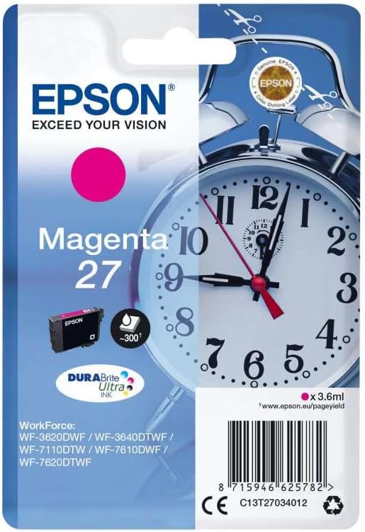 Epson 27 magenta cartouche d'encre authentique (TVA incluse)
