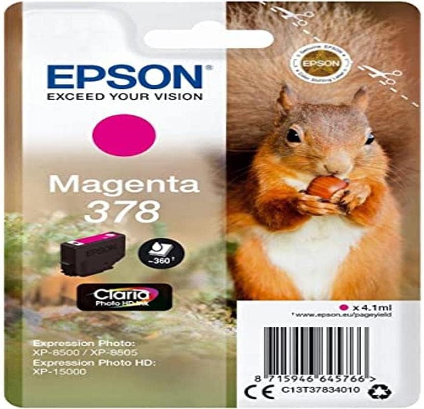 Epson 378 cartouche d'encre magenta authentique C13T37834010 (TVA incluse)