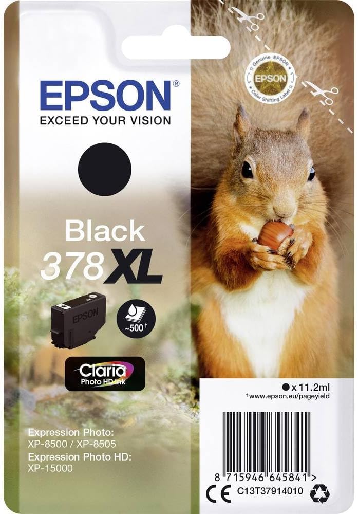 Epson 378XL noir cartouche d'encre authentique (TVA incluse)