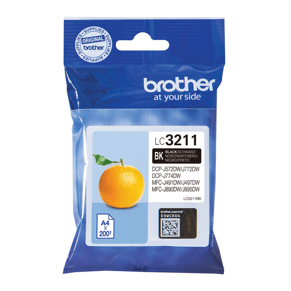 Brother LC3211 cartouche d'encre Noire authentique (TVA incluse)