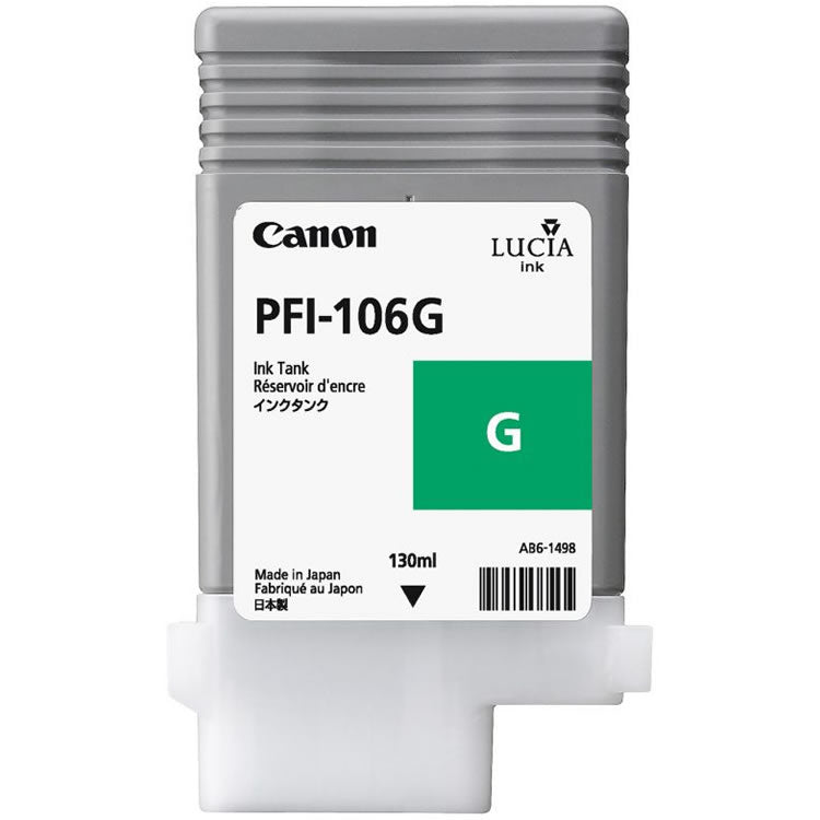 Canon PFI-106G Cartouche d'encre Vert authentique 6628B001 (TVA incluse)