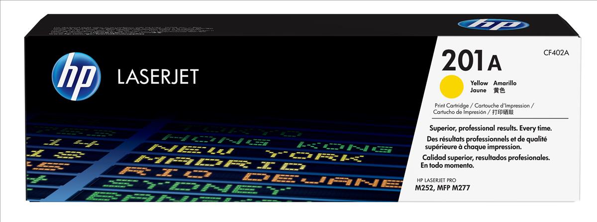 HP CF402A (201A) Cartouche de toner Jaune authentique (TVA incluse)