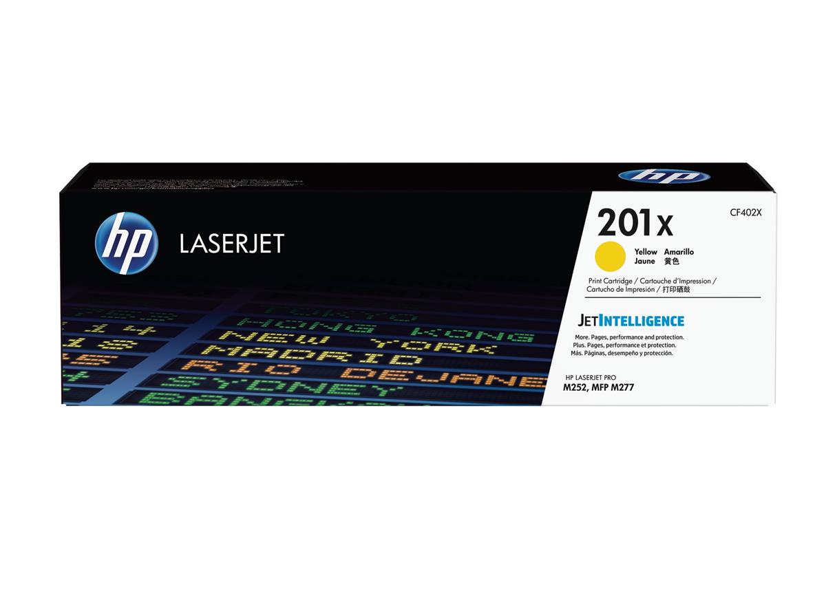 HP CF402X (201X) Cartouche de toner Jaune authentique (TVA incluse)