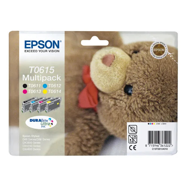 Epson T0615 Multipack C13T06154010 cartouche d'encre authentique CMYK (TVA incluse)