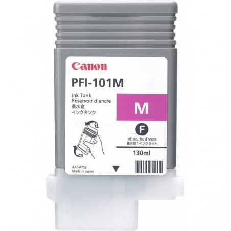 Canon PFI-101M Cartouche d'encre Magenta authentique (TVA incluse)