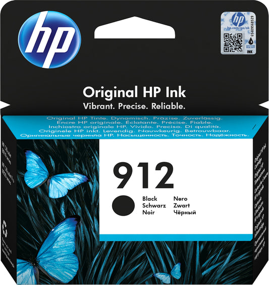 HP 912 cartouche d'encre Noire authentique 3YL80AE (TVA incluse)