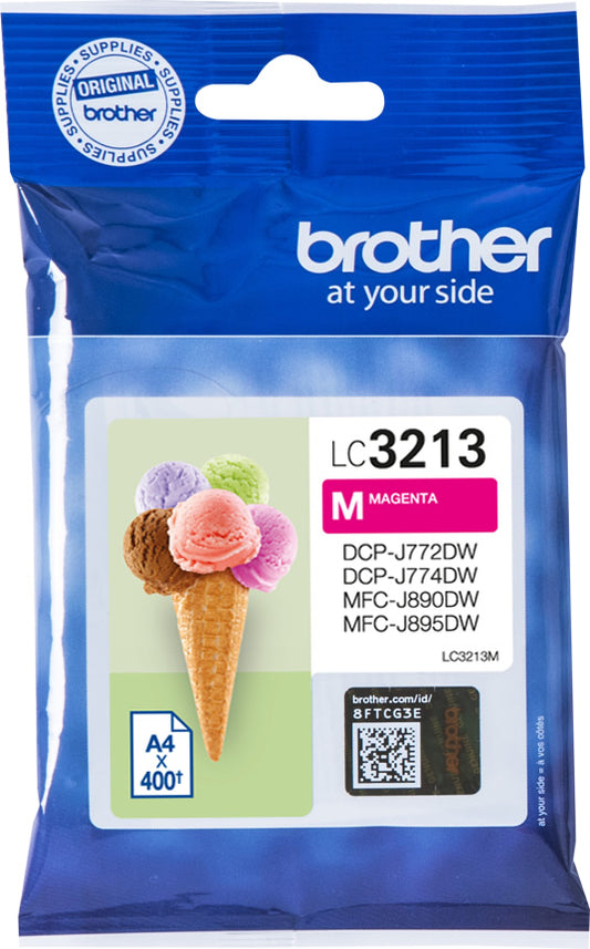 Brother LC3213M cartouche d'encre Magenta authentique (TVA incluse)