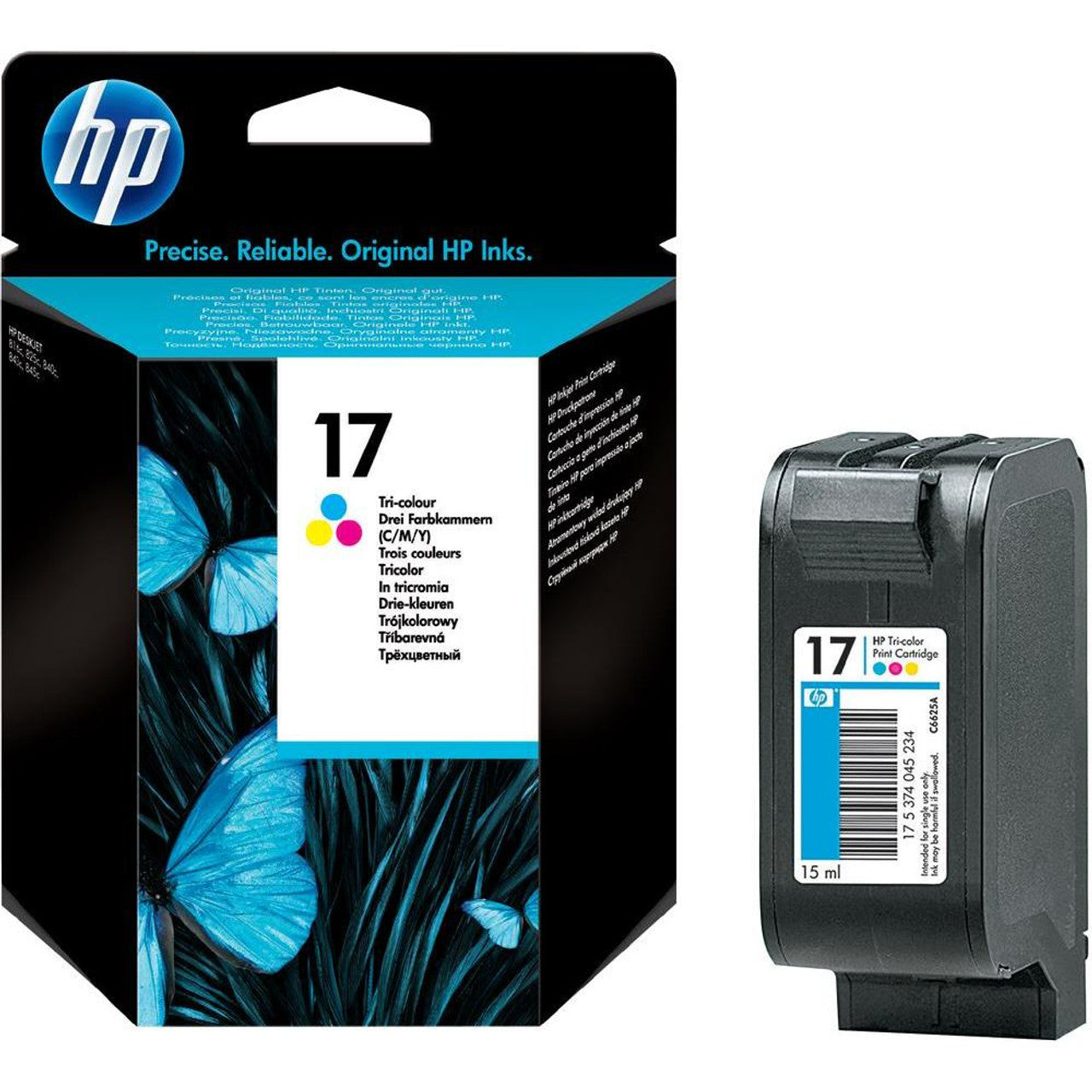 HP 17 cartouche d'encre Tricolore authentique C6625A (TVA incluse)