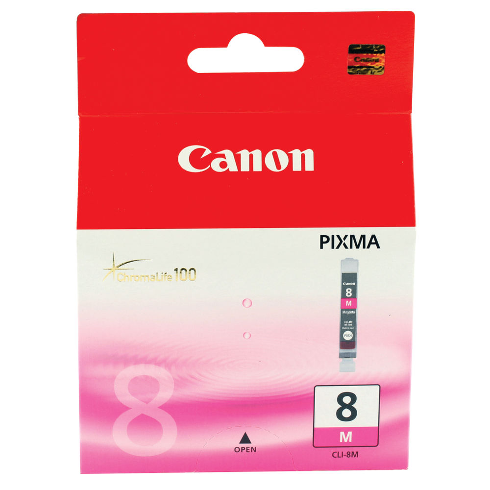 Canon CLI-8 Cartouche d'encre Magenta authentique (TVA incluse)