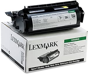 Lexmark 12A5845 Cartouche de toner Noir authentique (TVA incluse)