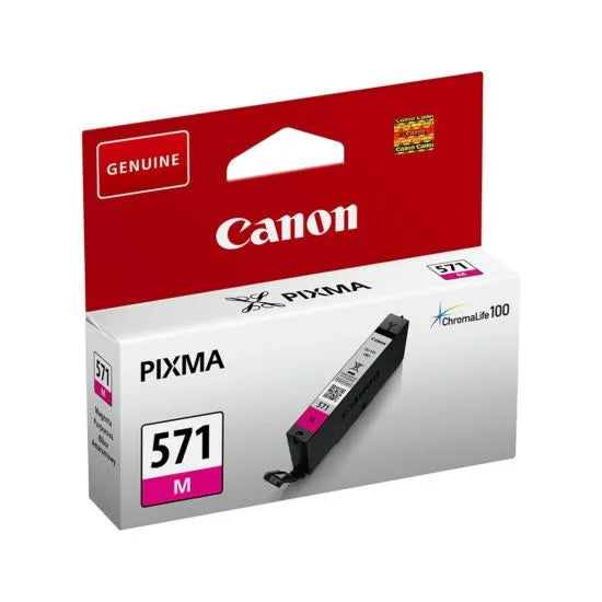 Cartouche D'encre Canon CLI-571 Magenta - Originale, Neuve, TVA Incluse