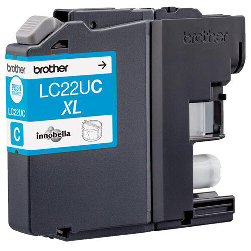 Brother LC22UC cartouche d'encre Cyan authentique (TVA incluse)