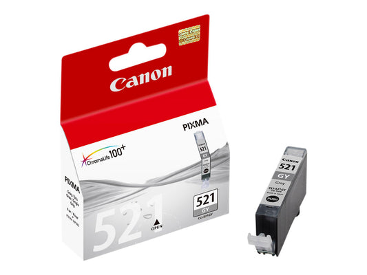 Canon CLI-521 cartouche d'encre Gris authentique (TVA incluse)