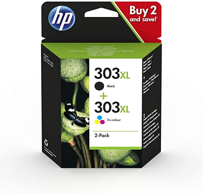 HP 303XL cartouche d'encre Noire + Tricolore authentique 3YN10AE (TVA incluse)