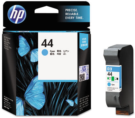 HP 44 cartouche d'encre Cyan authentique 51644C (TVA incluse)