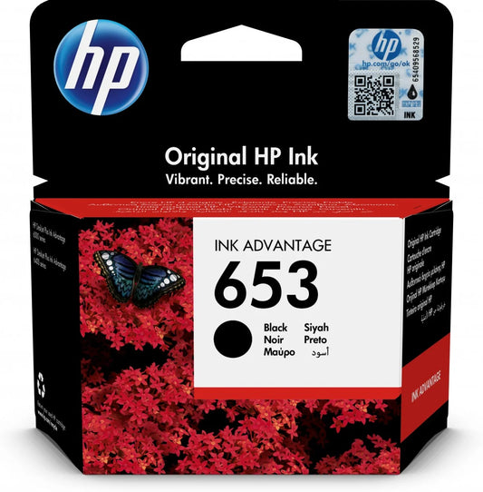 HP 653 cartouche d'encre Noire authentique 3YM75AE (TVA incluse)