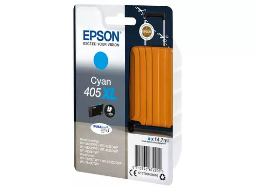 Epson 405XL cartouche d'encre Cyan authentique (TVA incluse)