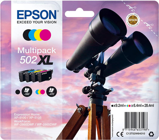 Epson 502XL Multipack cartouche d'encre authentique CMYK (TVA incluse)