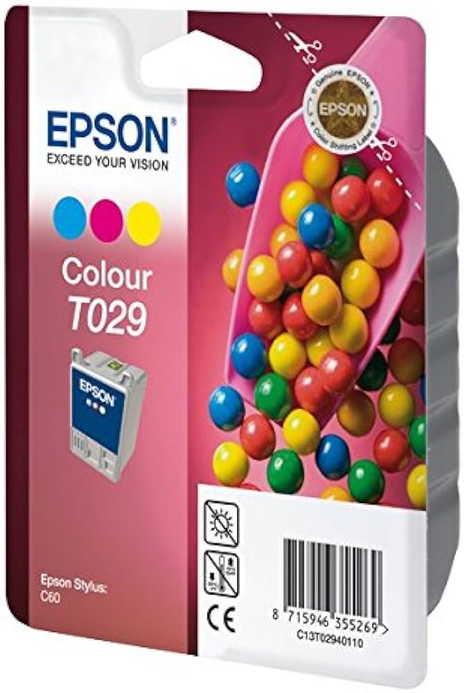 Epson T029 cartouche d'encre Couleur authentique C13T02940120 (TVA incluse)