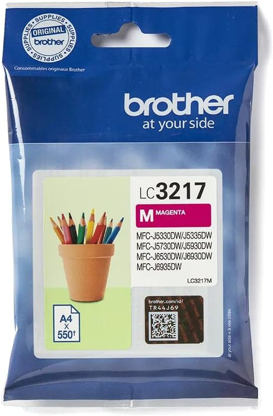 Brother LC3217M cartouche d'encre Magenta authentique (TVA incluse)