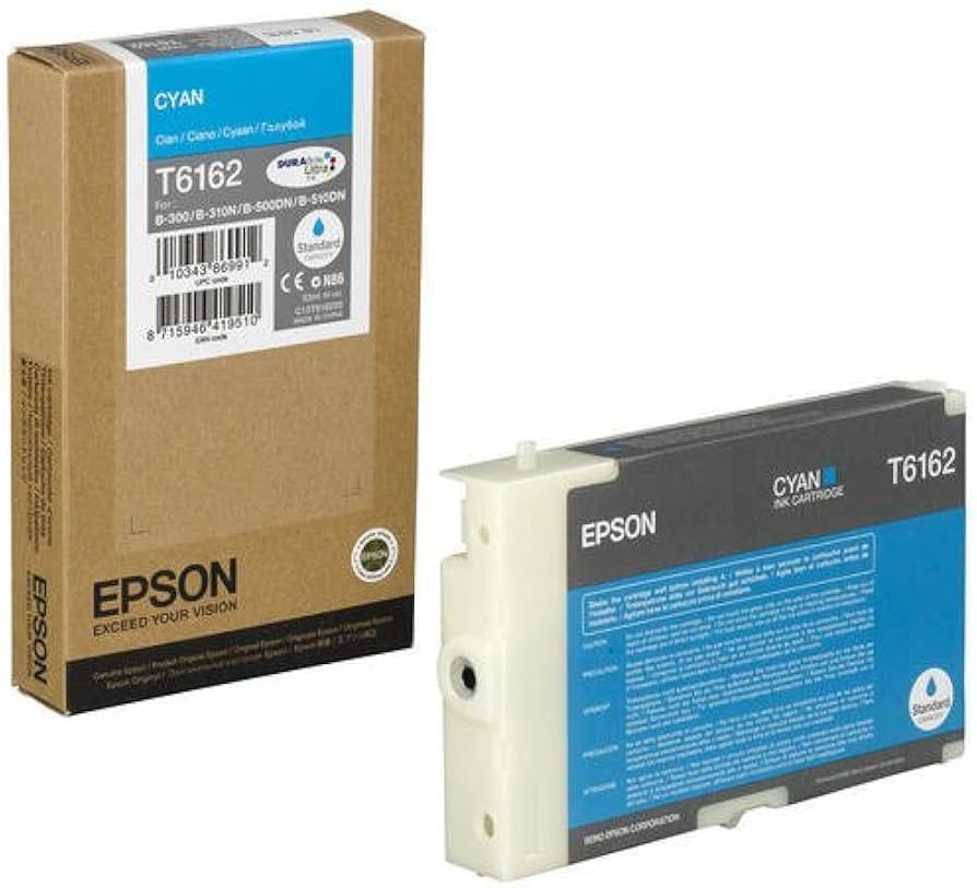 Epson T6162 cartouche d'encre Cyan authentique C13T616200 (TVA incluse)